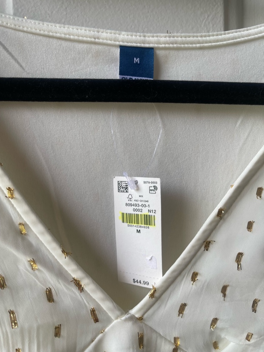 NWT Old Navy V-Neck Swiss Dot Mini Dress - Picture 2 of 5